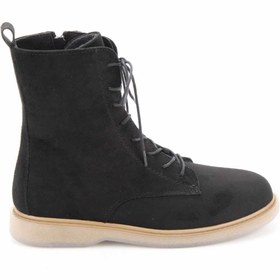 Resim Bambi Siyah Süet Kadın Bot & Bootie K02116010502 