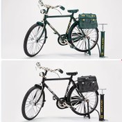 Resim Vintage Bisiklet Model Kiti - 51 parça Mini Bisiklet Kombinasyonu ile Şişirici ve Taşıma Çantası, Alüminyum Alaşım, Koleksiyoncular ve Tutkunlar için İdeal, Mükemmel Hediye ve Ev Ofisi Dekoru, Bisiklet Aksesuarları 
