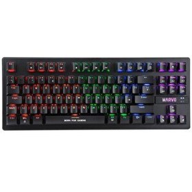Resim Marvo KG901TR Wired Jixian Blue Switch TKL Rainbow Full Mekanik Profesyonel Gaming Klavye 