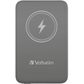Resim Verbatim MCP-10GY 10000MAh USB-C 15W Manyetik Kablosuz Powerbank - Gri 