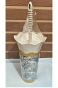 Resim Irak Plastik Home Desıgn Wc Fırça Set Krem Yaprak Desenli 