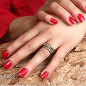 Resim Sima Silver Gümüş Tasarım Zirkon Taşlı Trend Yüzük Takı 