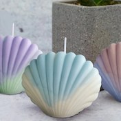 Resim Reçine Döküm Kalıpları LEQU 1 adet Kabuk Silikon Mum Kalıbı Mum Yapımı için, 3D Kabuk Mumluk Mum Döküm Silikon Kalıbı, Soya Balmumu için Uygun, DIY Mum Plastik Dekorasyon 