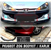 Resim 206 - 206+ Ön Tampon Eki Bodykit Karlık Lip 