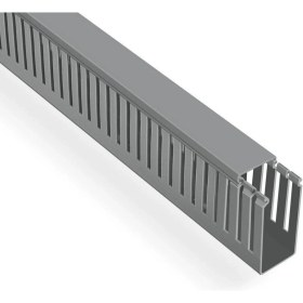 Resim Mutlusan 40X80 Kablo Kanalı (Delikli)(Gri)(2 Metre) 