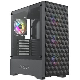 Resim Fazeon F6 650w 80+ Bronze Tempered Glass Mesh 4x Argb Fanlı Usb 3.0 Atx Bilgisayar Kasası 