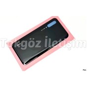 Resim Tkgz Xiaomi Mi 9 Lite Arka Kapak Batarya Pil Kapağı Cam Siyah 