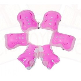 Resim Dizlik Dirseklik Bileklik Seti Çocuk Pembe 