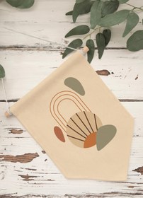 Resim Balkon Duvar Dekoru, Pinterest Oda Dekoru, Boho Kanvas Flama Askılı Duvar Örtüsü Ve Süsü NO:480 - Renkli - 26 / 70 x 100 