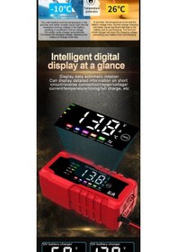 Resim Flybuy 12v6a Lityum Demir Fosfat Motosiklet Pil Şarj Cihazı, Kurşun Asit Pil Uyumluluğu, Aşırı Koruma, Ce/fcc/ul/rohs Sertifikalı 