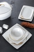 Resim Acar Serena 60 Parça 12 Kişilik Porselen Yemek Takımı 