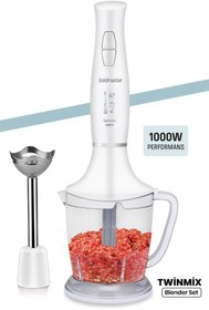 Resim GoldMaster Twinmix 1000 Watt Güçlü Motor Turbo Hız Ayarlı Blender Set Siyah GM7212 