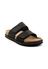 Resim Bambi Siyah Leather Erkek Terlik E04801200101 Siyah 