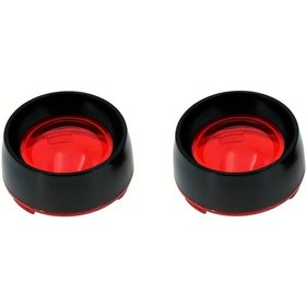 Resim Hightower Siyah&kırmızı 2 Adet Sinyal Bezi - Delme Gerektirmeyen Retro Spor Motosiklet Aksesuarı 