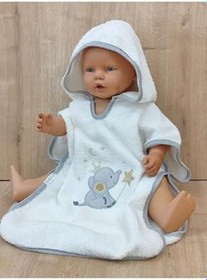 Resim Bebek Havlu Bornoz Seti Bebek Havlu Silgi Seti Bebek Banyo Havlusu Panço Yenidoğan Hediyelik 