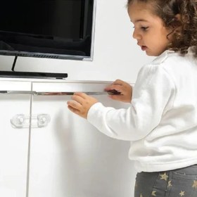 Resim Go İthalat 2&amp;apos;li Mini Çok Amaçlı Kilit- Çocuk Güvenlik Gereçkerli Çekmece,dolap,kapak Kilidi (5263) 