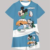 Resim 3D Baskılı Gençler Seti DISNEY Mickey Mouse Stitch Büyük Kahraman 6 Stitch Kar Beyaz Elsa Denizkızı Çizgi Film Seti, Dış Mekan İçin Mükemmel 
