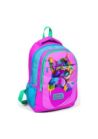 Resim Coral High Kids Pembe Mavi Simli Kedi Desenli Usb'li 3 Lü Okul Çanta Seti Set0124301 Çok Renkli 