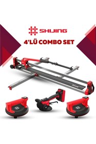 Resim SHİJİNG TOOLS Manuel Kesici Dijital Vantuz ve Fayans Vibratörü 4'lü Pro Set 