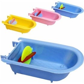 Resim Fırfırlı Kuş Küveti Banyo 