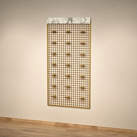 Resim 60*190 Ahşap Şapkalı Tel Pano,sık Telli Tel Pano 