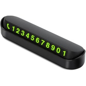 Resim Premium Oto Araba Torpido Göğüs Üstü Araç İçi Fosforlu Telefon Numaratör Yazısı Aç Kapa Park Numara 