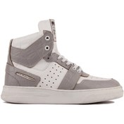 Resim Saillaker’s Sail Lakers - Gri, Beyaz Deri Bağcıklı Erkek Sneaker 