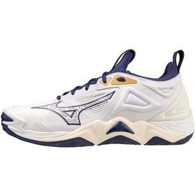 Resim Wave Momentum 3 Unisex Voleybol Ayakkabısı Beyazlacivert Lacivert 