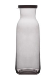 Resim LAV Fonte Cam Karaf Tekli 1,2 L Gri Silikon Kapaklı (Sürahi ) 