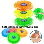 Resim 1/3 adet Yumuşak Sıçrama Su Uçan Disk - Dayanıklı Su Emici Uçan Disk - Su Emici Uçan Disk (Çoklu Renklerde Mevcut) Parlak Pembe/Mavi/Yeşil, Plaj, Havuz ve Parti Etkileşimi İçin Uygun, Pil Gerektirmez 