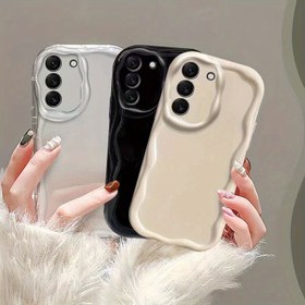 Resim for Samsung Galaxy A06 A16 A26 A36 A56 A24 A25 A35 A55 A20 A30 A50 A10S A20S A52 A71 A72 A33 A53 A73 M55 M10 A03 CORE 4G 5G için Darbeye Dayanıklı Telefon Kılıfı, Su Rengi Dalgalar Yumuşak Tamponlu Arka Kapak 