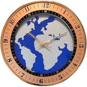 Resim Enarose Atlas Büro Tipi Duvar Saati A23399 Bakır 