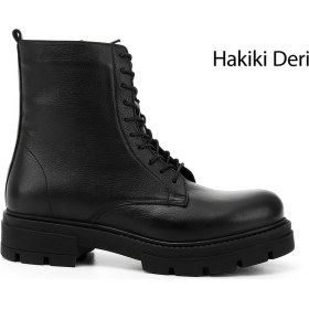 Resim Gönderi(R) Gönderi R Kadın Siyah Fermuarlı Hakiki Deri Postal Bot Dkzb02842685 Siyah 