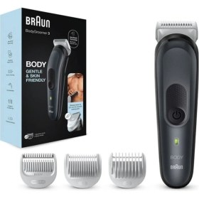 Resim Braun 1 - 3 Bodygroomer Tahriş Karşıtı Vücut Tıraş Makinası 1-2 Saat 2 Yıl Vücut Siyah Resmi Distribütör 