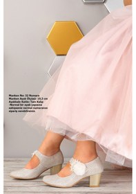 Resim Kiko Kids Kiko 751 Çupra Günlük Kız Çocuk 4 Cm Topuk Babet Ayakkabı Altın 
