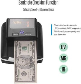 Resim Bill Counter AL-130 F5 Sahtepara Kontrol Makinesi 5 Ülke Parası 
