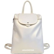 Resim Agoodshop Dokulu Sırt Çantası Kadın Sırt Çantası 2024 Yeni Moda Düz Renk Okul Çantası Kız Üniversit 40g Geo Black 