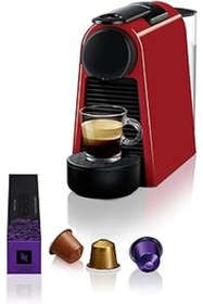 Resim NETWORK ART Nespresso Essenza Mini D30 Kapsüllü Kahve Makinesi, Kırmızı 