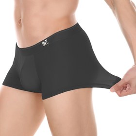 Resim Erkekler için Nefes Alabilir Ultra-İnce Düşük Bel Boxer Külotlar, Serin File Kumaş, Yarı Şeffaf Düz Renk, Spor ve Günlük Kullanım için Rahat Esneklik, File, Ev Şortları 