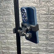 Resim 1 adet/2 adet Evrensel Mikrofon Mik Standı 360 Derece Dönen Bisiklet Motor Bisiklet Telefon Tutucu Akıllı Telefonlar için Bas Gitar Aksesuarları Yeni, Cadılar Bayramı 