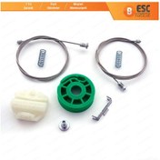 Resim Mercedes E W124 S124 1986-1995 4/5 Kapı İçin Arka Cam Kriko Seti 