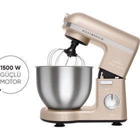 Resim Karaca Mastermaid Chef Stand Mikser Iconic Beige 1500W 5 Lt 