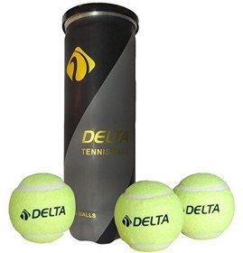 Resim Delta Profesyonel Seviye Özel Vakumlu Tüpte Dura-Strong Tenis Maç Topu - 3 Adet 