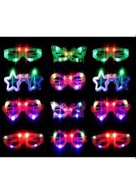Resim Led Işıklı Yanar Söner Parti Gözlüğü Seti 12 Adet 