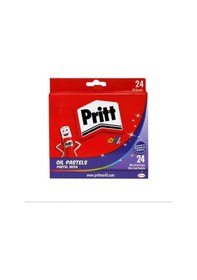 Resim Pritt Pastel Boya 24 Renk Karton Kutu Çok Renkli 