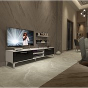 Resim Decoraktiv Eko 4 Slm Dvd Silver Tv Ünitesi Tv Sehpası - Beyaz - Siyah 