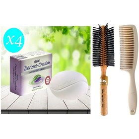 Resim Dalan Derma Cream Nemlendirici Sabun 4 x 100 G + Difaş Saç Fırçası + Tarak 