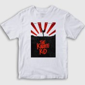 Resim Presmono Unisex Çocuk Beyaz Karate Kid Jackie Chan T-Shirt 
