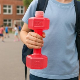 Resim Just Cheap Store Kırmızı Dambıl Suluk 500 ml 