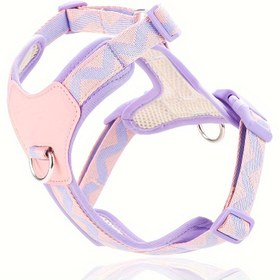 Resim HP357 Darbeye Dayanıklı Köpek Tasması, Elde Yıkanabilir Polyester Elyaf, Dayanıklı Kaymaz Göğüs Sırt Askısı, Köpekler İçin Evcil Hayvan Tasması Aksesuarı, 121,92 cm Altında Uzunluk, Güç Yok, Pil Yok 